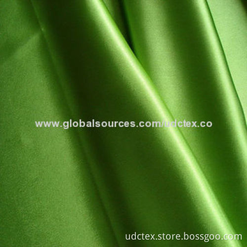 Polyester Satin Fabric, 75x300D Yarn Count